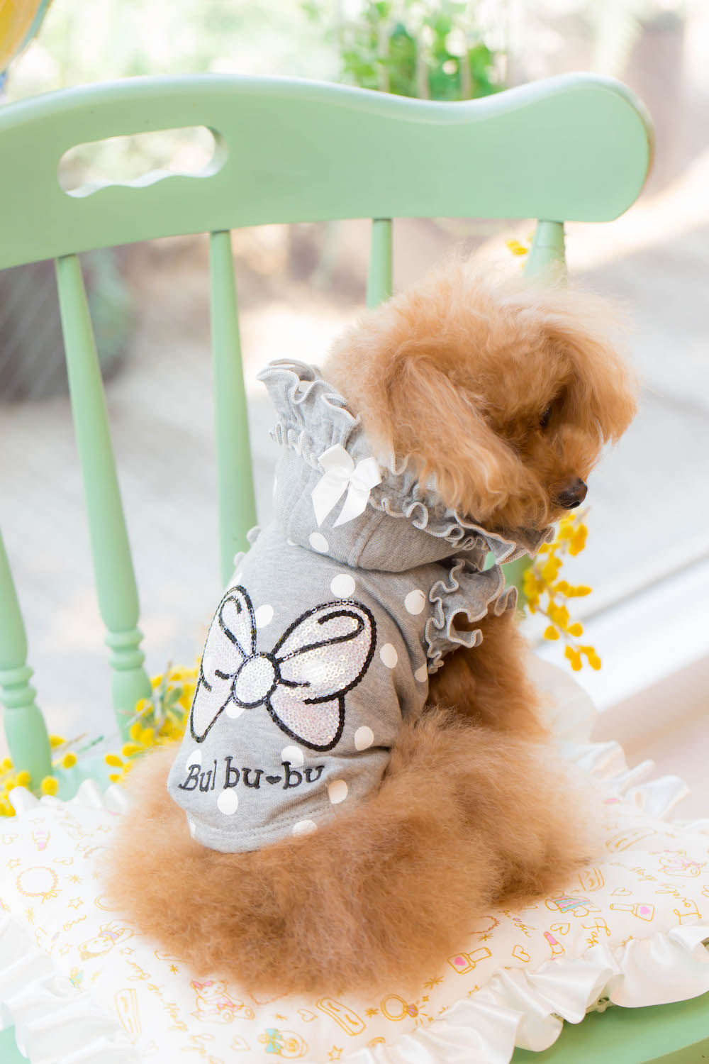 DOT Ribbon Frill パーカー