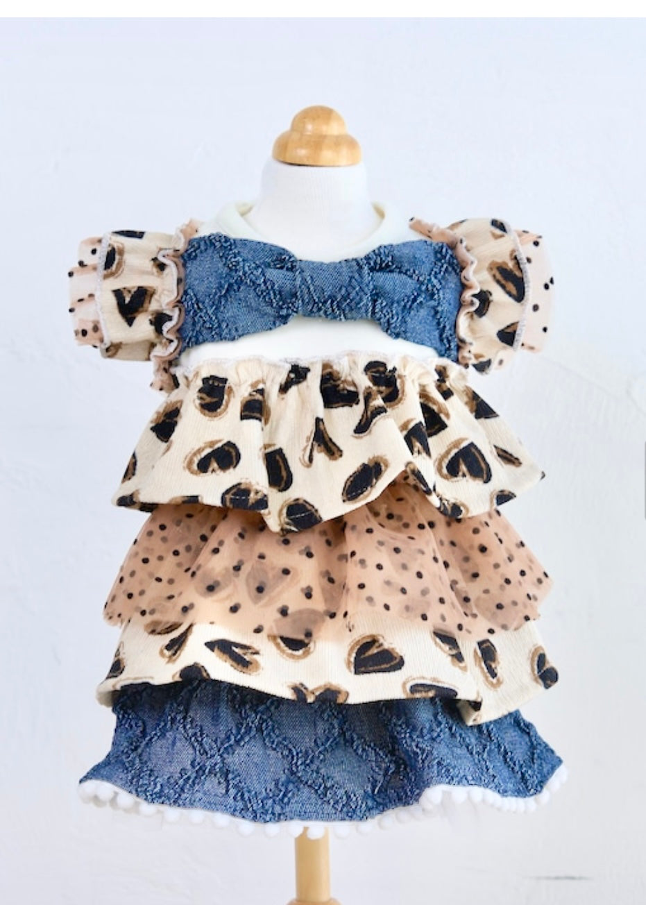 Heart Leopard Onepiece
