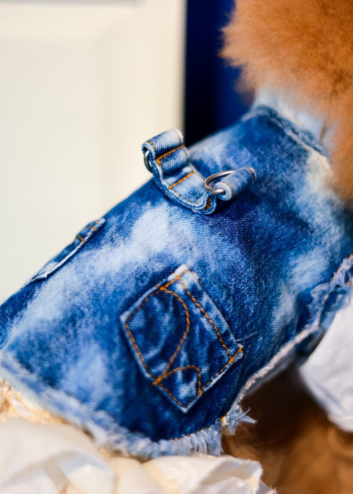 DENIM HARNESS VEST