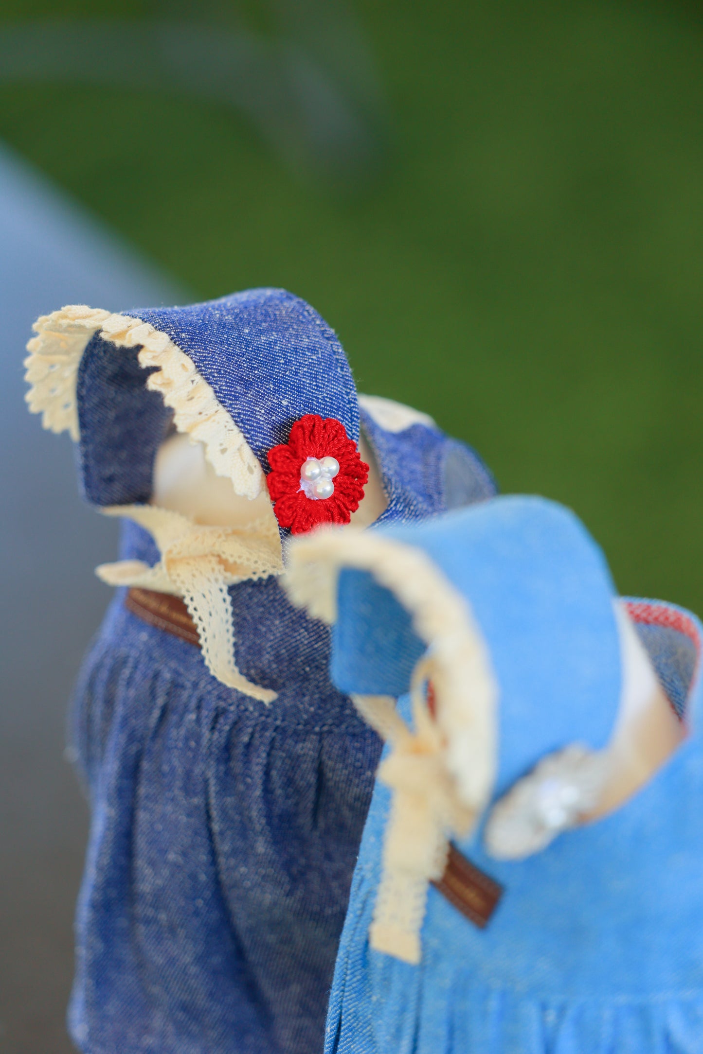 モンプチ シルクデニム エプロンドレス