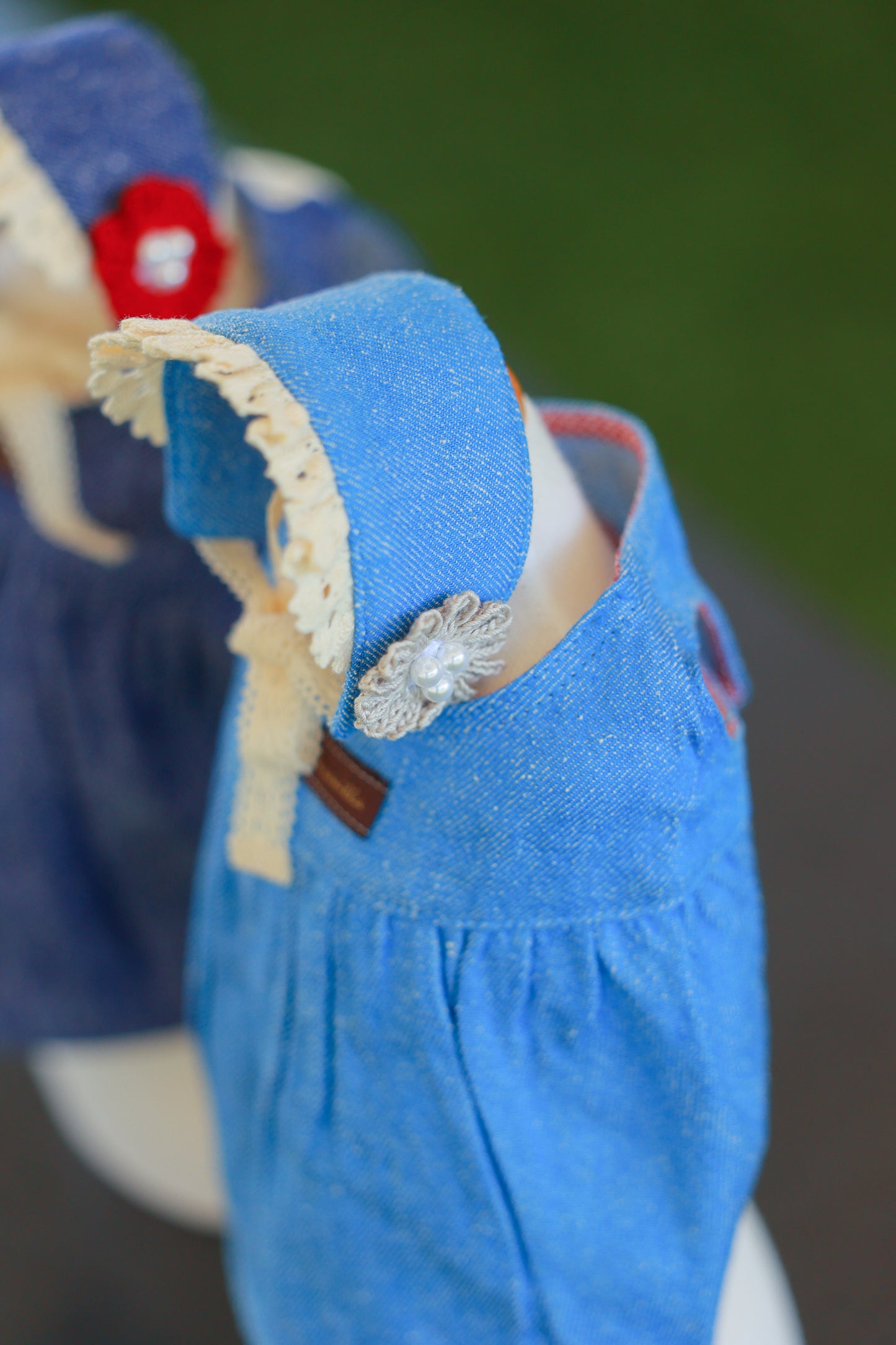 モンプチ シルクデニム エプロンドレス