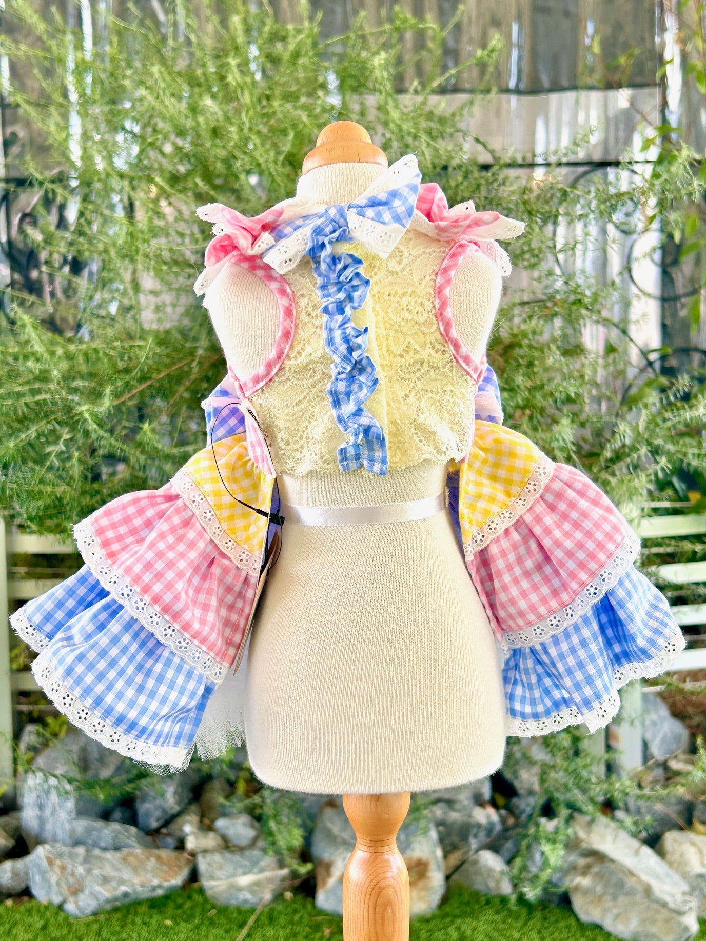 カラフルギンガムワンピース