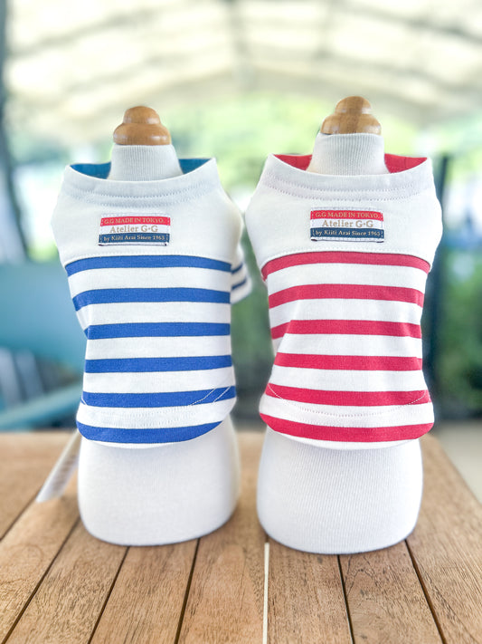 Paris 6e ボトルネックボーダーＴシャツ