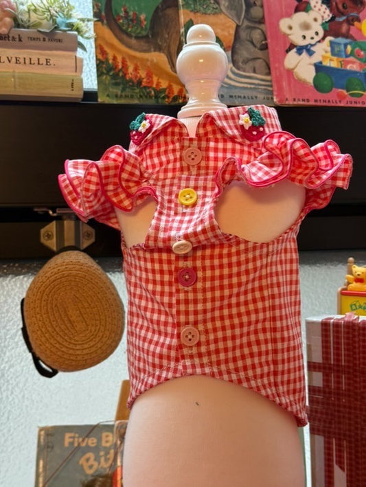 フリルスリーブブラウス